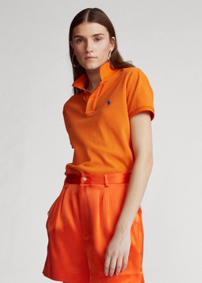 Women's Polo Ralph Lauren Classic Fit Mesh Polo Shirts | 205673FNC